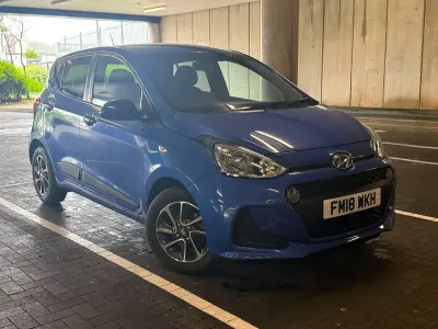 Used Hyundai i10 GO! 67 HP (49 kW) 2018 Blue Hatchback