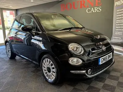 Używany Fiat 500 Lounge 69 KM (50 kW) 2018 Czarny Hatchback