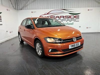 Used VW Polo SE 75 HP (55 kW) 2018 Orange Hatchback