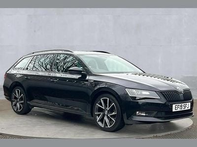 Used Skoda Superb SportLine 147 HP (108 kW) 2019 Black Estate