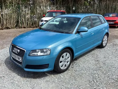 Used Audi A3 105 HP (77 kW) 2009 Blue Hatchback