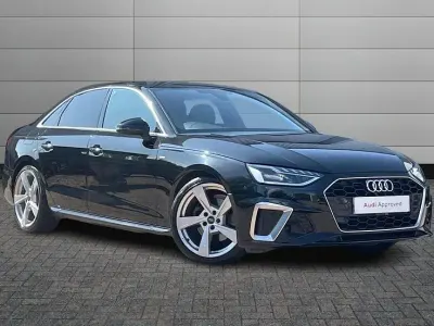Used Audi A4 S-Line 163 HP (119 kW) 2023 Mythos black Sedan
