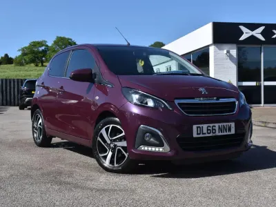 Used Peugeot 108 Allure 82 HP (60 kW) 2016 Mauve/purple Hatchback