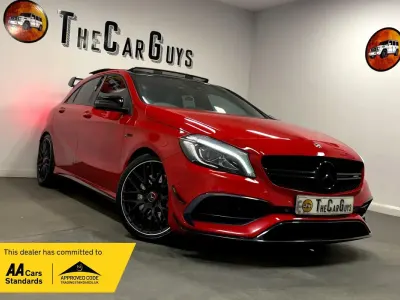 Used Mercedes A45 AMG Premium 360 HP (264 kW) 2018 Red Hatchback