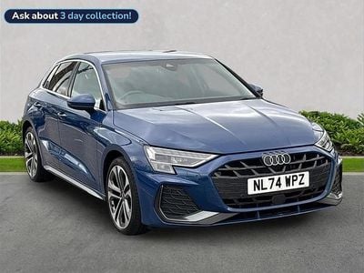 Begagnad Audi A3 S-Line 113 HK (83 kW) 2024 Blå Halvkombi