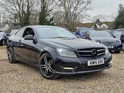 Used Mercedes C220 Sport Edition 170 HP (125 kW) 2015 Black Coupe