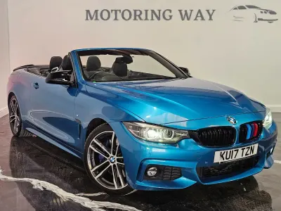 Used BMW 430 Cabriolet M Sport 252 HP (185 kW) 2017 Blue Cabriolet