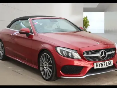 Usado Mercedes C250 AMG Line Premium Plus 2017 Vermelho Cabrios