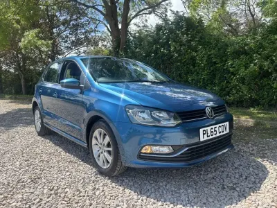 Used VW Polo SE 60 HP (44 kW) 2016 Blue Hatchback
