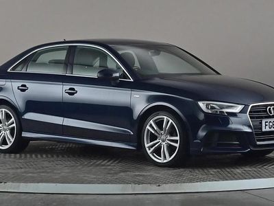 Used Audi A3 S-Line 150 HP (110 kW) 2018 Blue Sedan