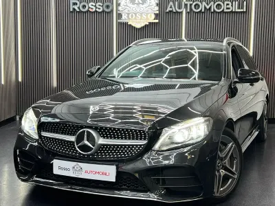 Used Mercedes C300 AMG line 2019 Black Estate