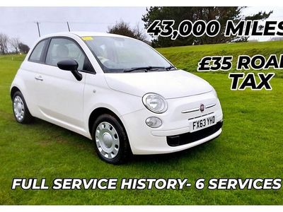 White Used 2013 Fiat 500 Pop Hatchback | £4,995 (Fair price)