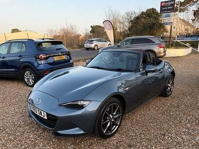 Used Mazda MX5 Inclusive 160 HP (117 kW) 2015 Blue reflex with dark interior trim Cabriolet
