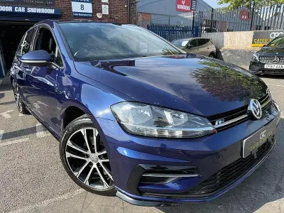 Used VW Golf VII R-line 150 HP (110 kW) 2018 Blue Hatchback
