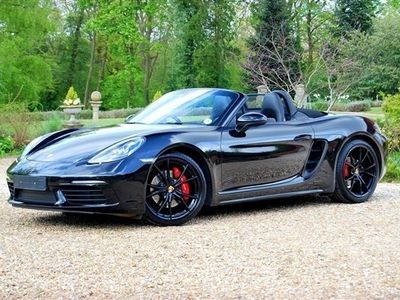 used Porsche 718 Boxster S 2.5 T 1 Owner 26,400 miles FPSH 6 Speed Manual PASM, PCM, Sports Exhaust Black