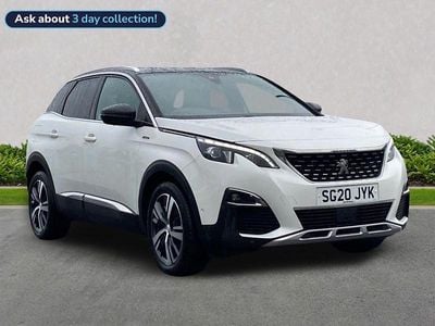 White Used 2020 Peugeot 3008 GT-line SUV | £13,390 (Fair price)