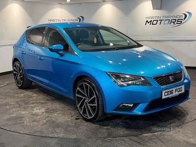 Used Seat Leon SE 110 HP (80 kW) 2016 Blue Hatchback