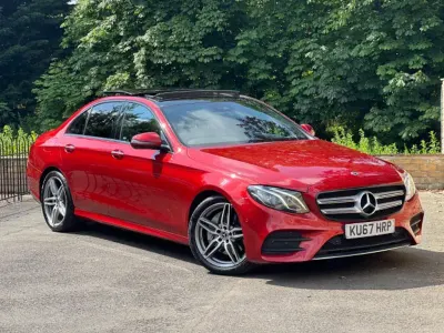Used Mercedes E220 AMG Line Premium 2017 Red Sedan