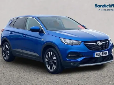 Used Vauxhall Grandland X Sport 130 HP (95 kW) 2018 Blue SUV