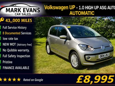 Used VW up! high up! 60 HP (44 kW) 2014 Silver Hatchback