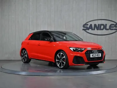 Used Audi A1 Sportback Black Edition 110 HP (80 kW) 2021 Red Hatchback