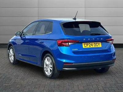 Used Skoda Fabia SE L 113 HP (83 kW) 2024 Race blue metallic Hatchback