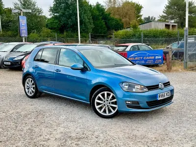 Used VW Golf VII GT 150 HP (110 kW) 2015 Blue Hatchback