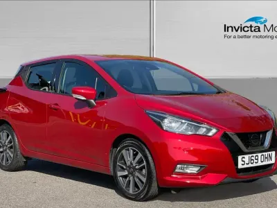 Used Nissan Micra Acenta 100 HP (73 kW) 2019 Red Hatchback