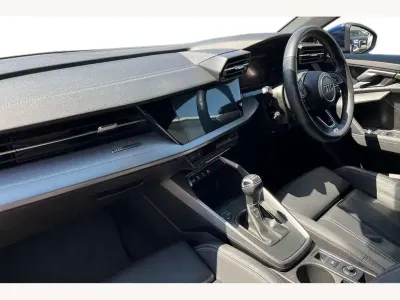Used Audi A3 S-Line 150 HP (110 kW) 2023 Navarra blue Sedan