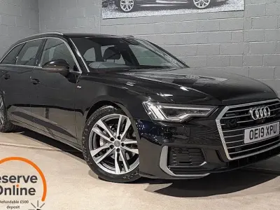 Used Audi A6 S-Line 245 HP (180 kW) 2019 Black Estate