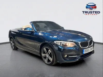 Begagnad BMW 218 Sport Line 2015 Blå Cab