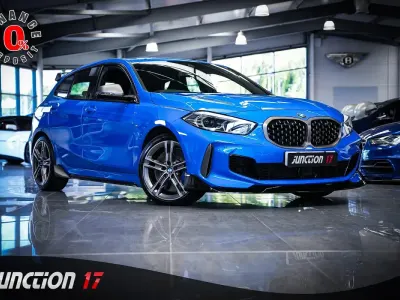 Used BMW M135 Sport Line 306 HP (225 kW) 2022 Blue Hatchback
