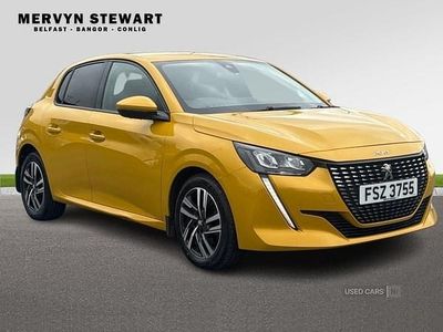 Used Peugeot 208 Allure 75 HP (55 kW) 2021 Yellow Hatchback
