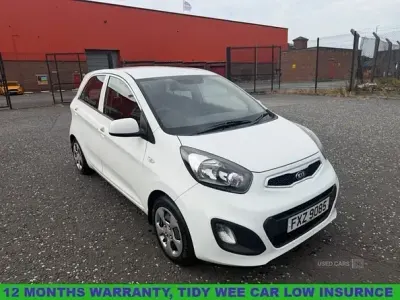 Used Kia Picanto 68 HP (50 kW) 2014 White Hatchback