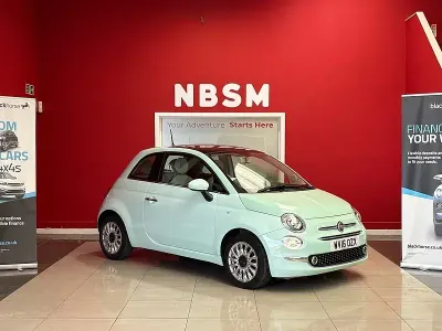 Used Fiat 500 Lounge 69 HP (50 kW) 2016 Green Hatchback