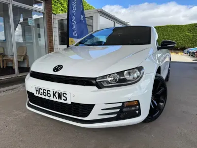 Used VW Scirocco Black Edition 125 HP (91 kW) 2016 White Coupe