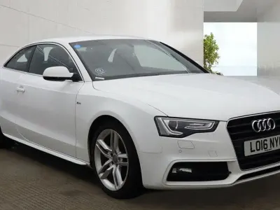 Used Audi A5 S-Line 190 HP (139 kW) 2016 White Coupe