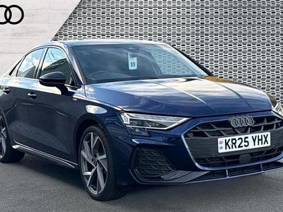 Used Audi A3 Black Edition 150 HP (110 kW) 2025 Blue Sedan