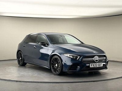 Used Mercedes A35 AMG Executive 306 HP (225 kW) 2022 Denim blue Hatchback