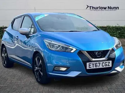 Usado Nissan Micra N-Connecta 90 HP (66 kW) 2017 Azul Citadino