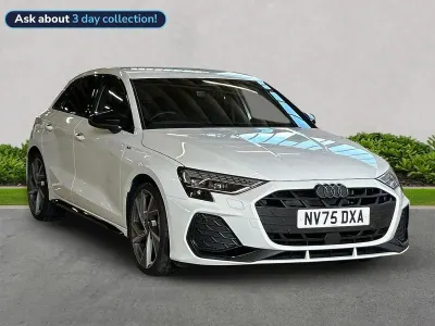 Used Audi A3 Black Edition 147 HP (108 kW) 2025 White Hatchback
