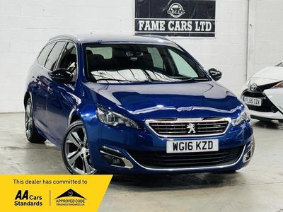 Used Peugeot 308 SW GT-line 120 HP (88 kW) 2016 Blue Estate