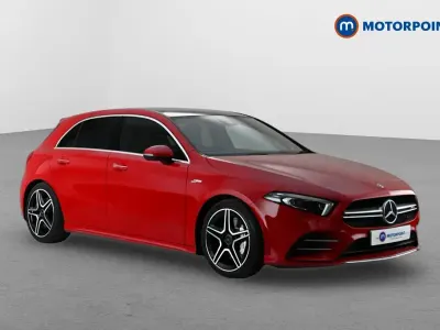 Begagnad Mercedes A35 AMG Premium Plus 2019 Röd Halvkombi