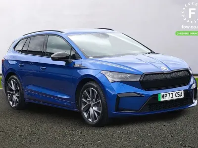 Used Skoda Enyaq iV SportlinePlus 210 kW (286 HP) 2024 Blue SUV