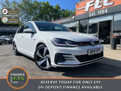 Used VW Golf VII GTI 245 HP (180 kW) 2019 White Hatchback