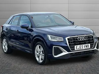 Used Audi Q2 S-Line 150 HP (110 kW) 2023 Navarra blue SUV