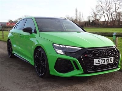 used Audi RS3 RS3 2.5TFSI QUATTRO VORSPRUNG 5d 395 BHP FINISHED IN KYALAMI GREEN