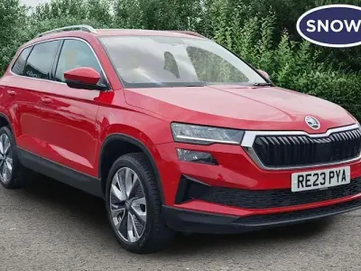 Used Skoda Karoq SE L 150 HP (110 kW) 2023 Red SUV
