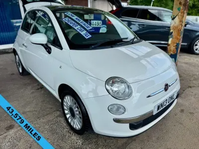 Used Fiat 500 Lounge 69 HP (50 kW) 2013 White Hatchback