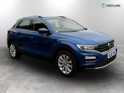 Used VW T-Roc SE 115 HP (84 kW) 2018 Blue SUV